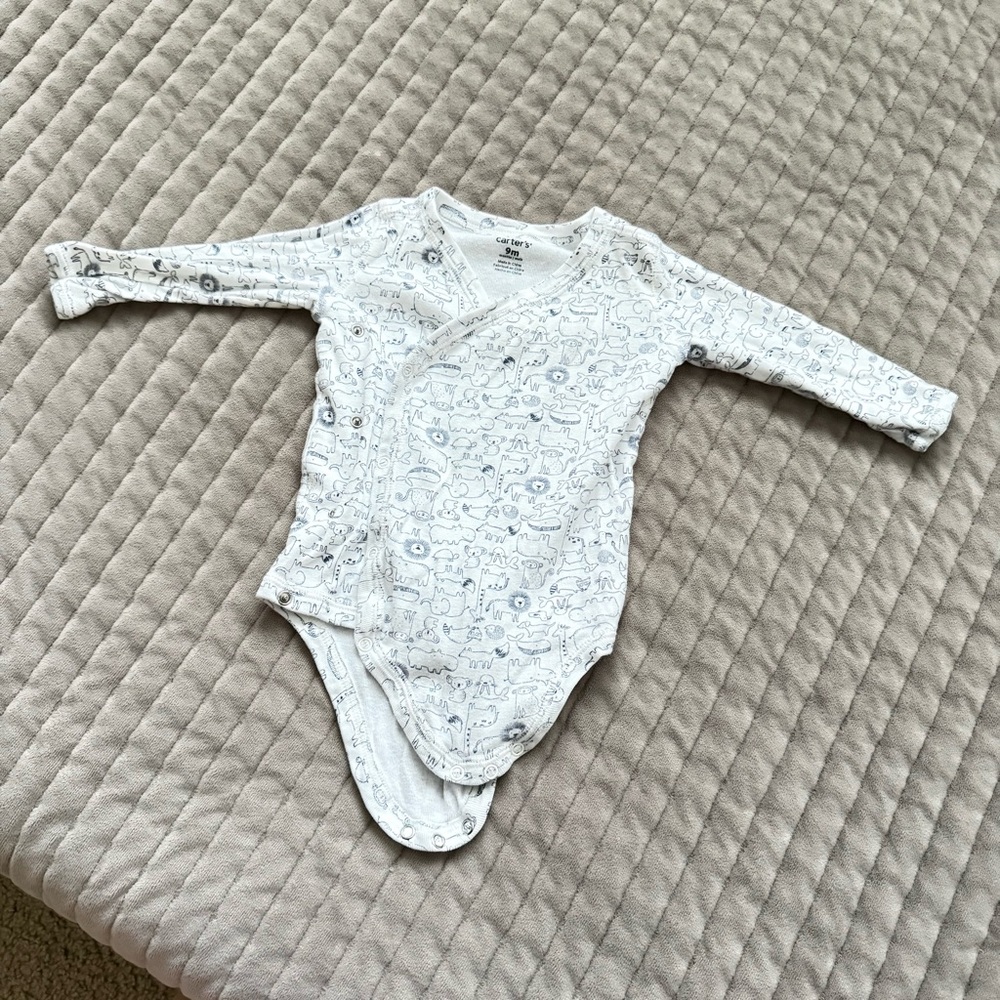Carter's White Graphic Bodysuit